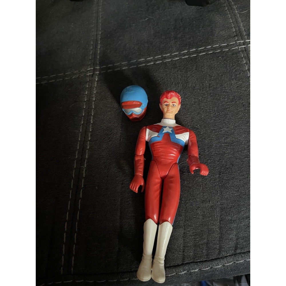 VINTAGE 1982 Ideal Toys TEAM AMERICA R U REDDY Action Figure Complete w/ Helmet